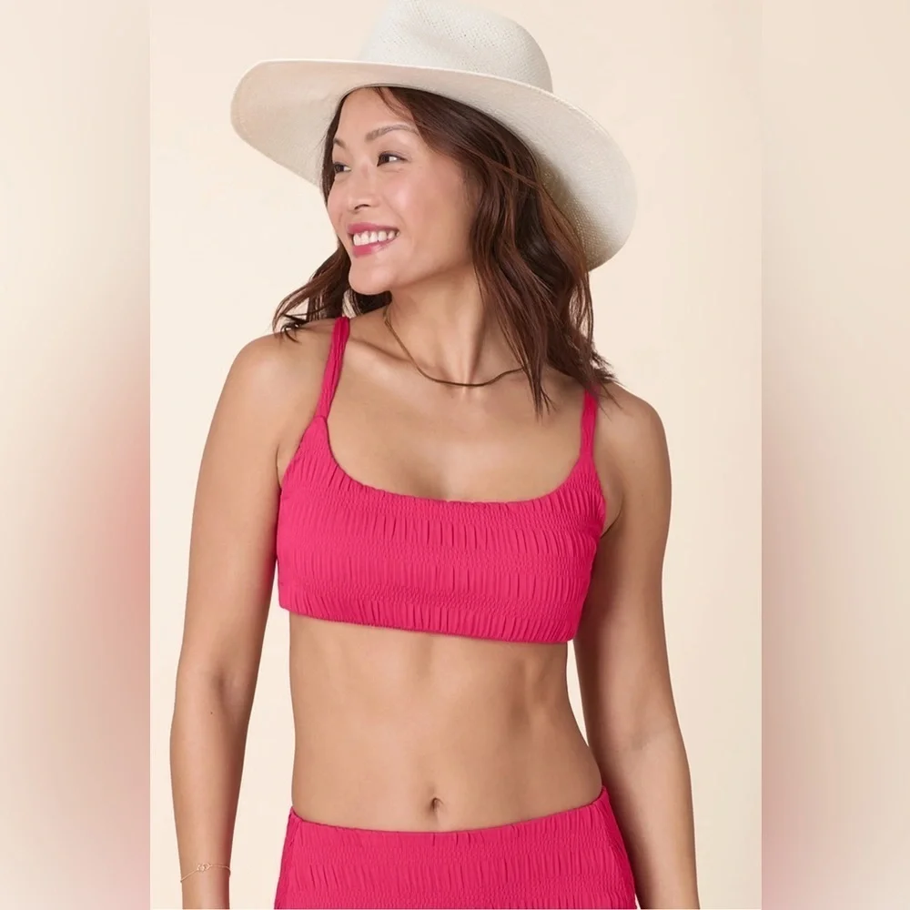 NWT Andie The Maui Bikini Top & The High Rise Bikini Bottom, Size L